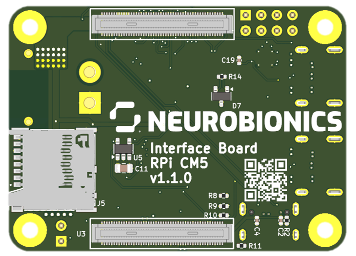 Interface board front view